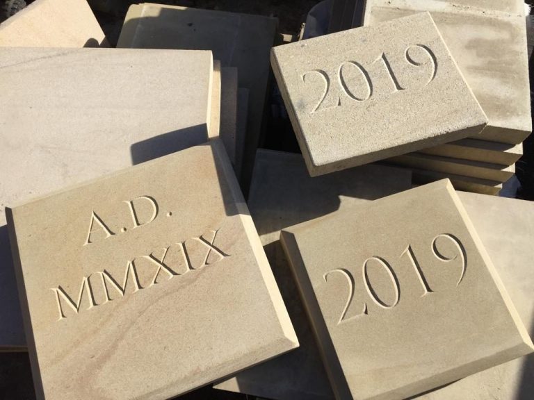 Hand carved date stones